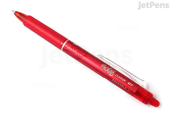 Pilot Frixion Retractable 0.7mm Heat Erasable Multi Purpose Pens Refills  Set (Red) : : Office Products