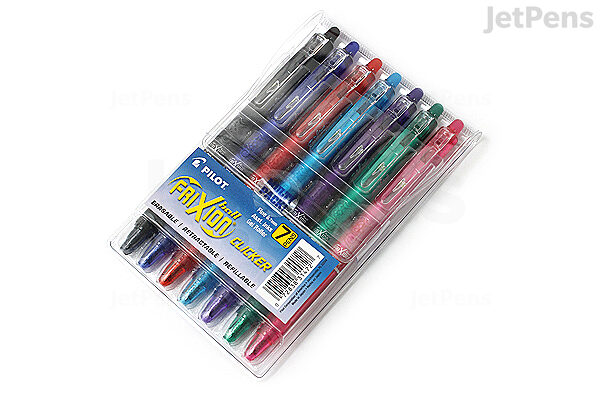 Pilot FriXion Clicker 07 Pens & Refills, Green Erasable Gel Ink