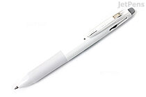 Zebra Sarasa 2+S 2 Color 0.5 mm Gel Multi Pen + 0.5 mm Pencil - Snow White Body - ZEBRA SJ2-SW