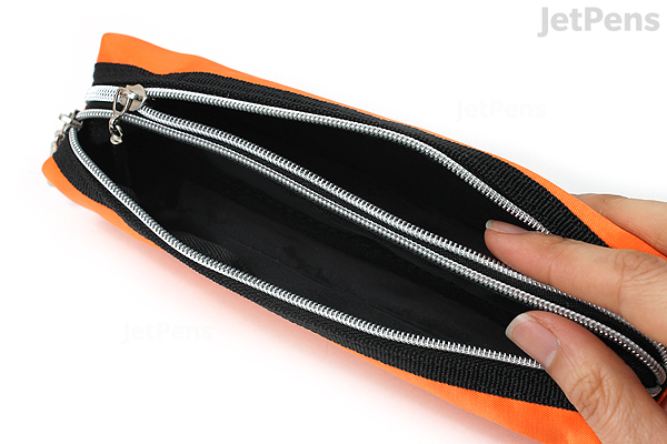 Raymay Double Zipper Color Pencil Case - Orange - JetPens.com