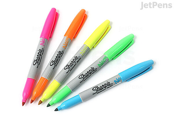 Sharpie® Permanent Markers, Neon Colors