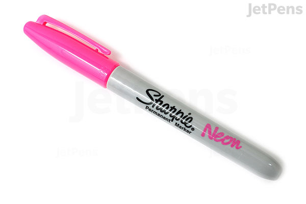 Sharpie Neon Permanent Marker Fine Point Pink JetPens