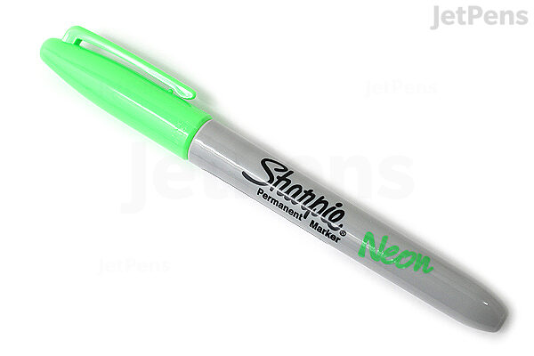 LIME GREEN Sharpie Fine Point Tip Permanent Marker Pens - LIME GREEN on  eBid United States