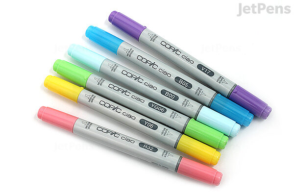 Too Copic JAPAN Ciao Sketch Pen debut 6 Color Pens Set character