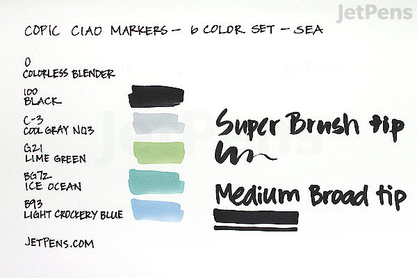Copic Ciao- Brights Set of 6