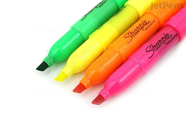 Sharpie Accent Mini Highlighters Assorted Ink Colors Pack Of 4