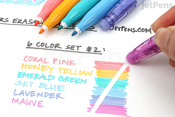 Pilot FriXion Colors Erasable Marker - 6 Color Set 2