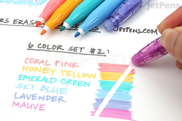 Friction Color Pilot FriXion Colors Erasable Marker - 6 Color Set 2 | JetPens