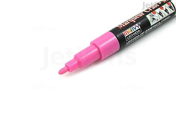 White Erasable Liquid Chalk Markers 2PK - 3mm Fine Tip Chalkboard Marker  White Chalk Pen- Bright Ink