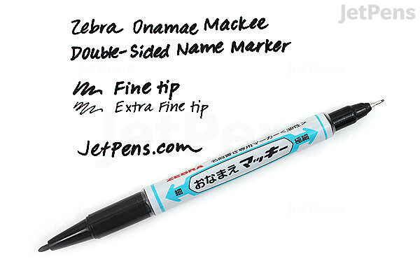 ZEBRA Mckee Extra Fine Twin Marker - BLACK – FADEBOMB