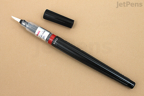  Pentel Color Brush Pen, Black (GFLBP101) : Arts, Crafts &  Sewing