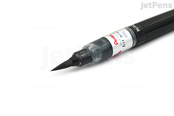 Pentel Brush Sign Pen SES15C - Brush Nib - Fibre Tip - Spring