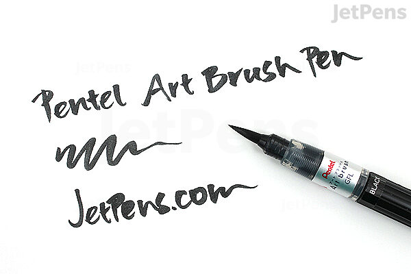 Art 101 3-Pack Watercolor Brush Pens, Black