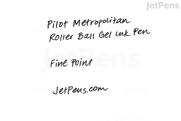 Pilot Metropolitan Gel Pen - Fine Point - White Tiger Body - PILOT MRRC1BLKFTGR