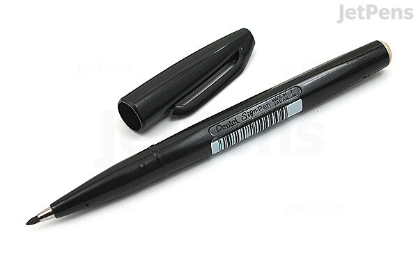 Pentel Sign Pens Fine Point 2.0 mm Black Barrel Black Ink Pack Of
