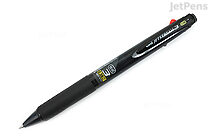 Uni Jetstream 3 Color Ballpoint Multi Pen - 0.38 mm - Transparent Black Body - UNI SXE340038T.24