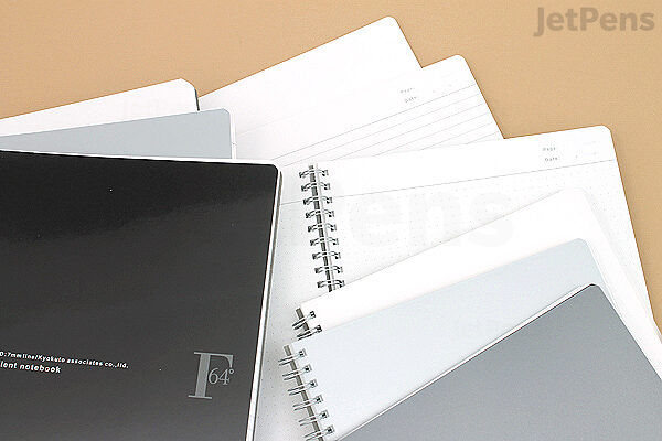 Kyokuto F.O.B COOP W Ring Expedient Notebook - B5 - Dot Grid - Silver - KYOKUTO PTD03SV