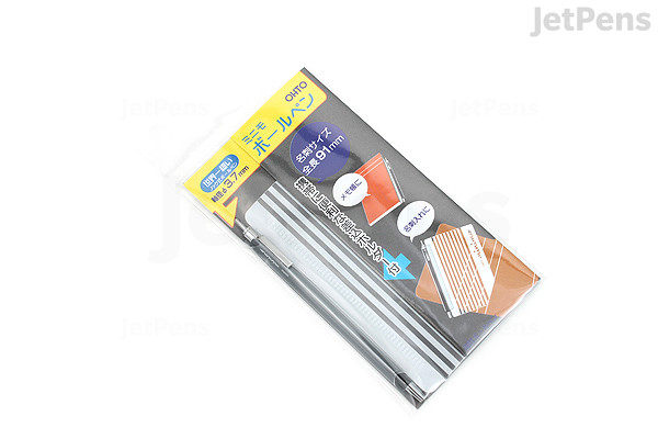 jetpens com ohto minimo ballpoint pen with holder 0 5 mm black