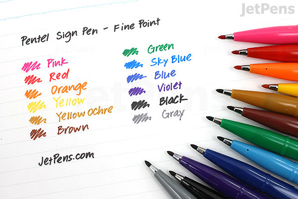 Pentel Sign Pen - Fine Point - Black | JetPens