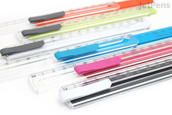 Sonic Nobirula 16 30 cm Retractable Ruler - Clear Blue | JetPens