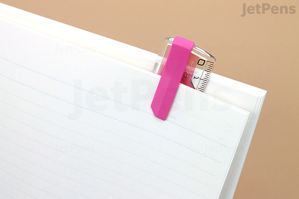 Sonic Nobirula 16 30 cm Retractable Ruler - Clear Pink | JetPens