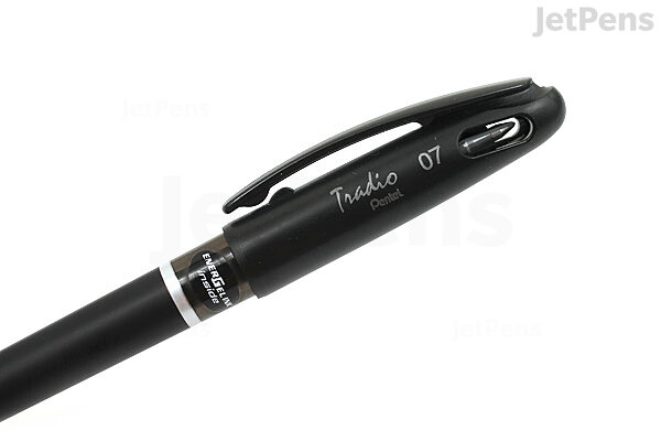 Pentel EnerGel Tradio Gel Pen - 0.7 mm - Black Body - Black Ink - PENTEL BL117A-A