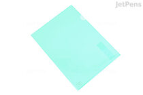 Kokuyo Clear Folder - Super Clear 10 - A4 - Emerald Green - KOKUYO FU-TC750N-3