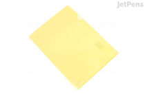 Kokuyo Clear Folder - Super Clear 10 - A4 - Lemon Yellow - KOKUYO FU-TC750N-7