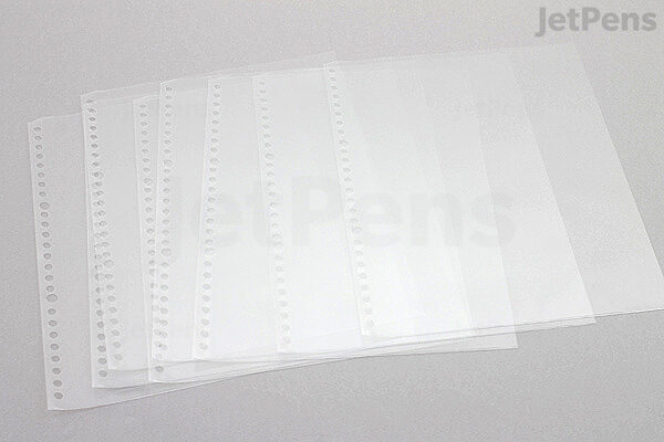 A4 Punched Pocket, 100 Pages/Pack Sheet Protector Binder Pocket Paper File Letter Sheet Protector Binder Sleeves, Clear Sheet Protector Transparent