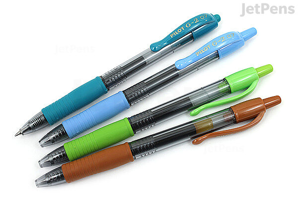 JetPens.com - Pilot G2 Gel Pen - 0.5 mm - 10 Color Set