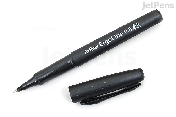 jetpens com shachihata artline ergoline rollerball pen 0 5 mm black