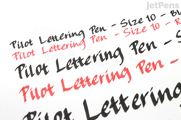 Pilot Lettering Pen - Size 10 - Black | JetPens