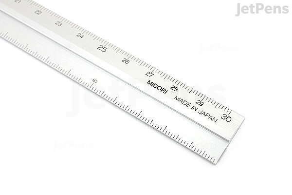 12 inch Ruler, Pack with Eraser, Stainless Ruler, Metal Ruler, Drafting Tools, Measuring Tools, Ruler Set, Ruler Inches and Centimeters, Construction