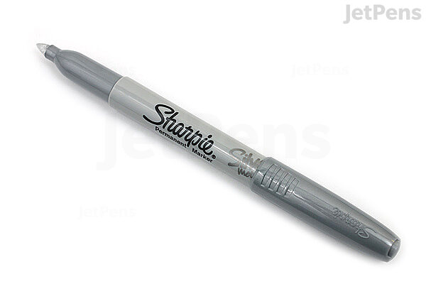 Sharpie Metallic Silver Permanent Fine Marker Pen - Single