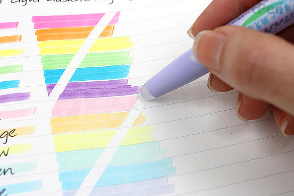Pilot Frixion Light SOFT Pastel Erasable Highlighter Pen - in 5 Colours