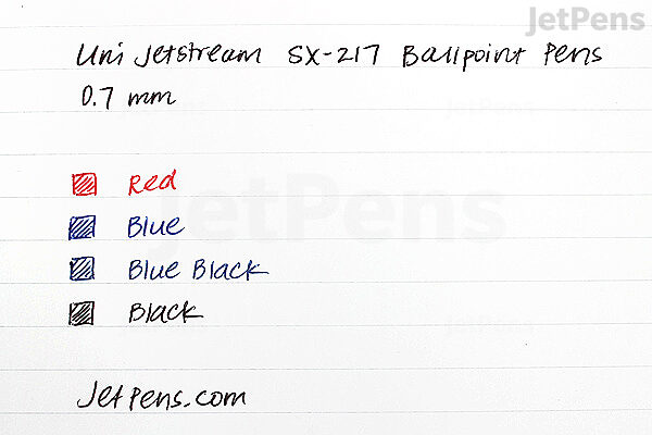 Uni Jetstream SX-217 Ballpoint Pen - 0.7 mm - Black - UNI SX-217 BLACK