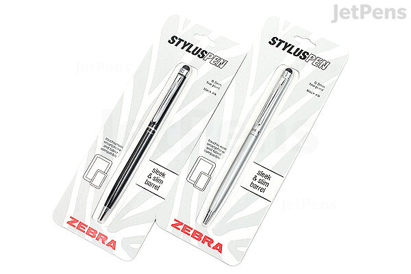 Zebra Stylus Twist Silver Pen Silver