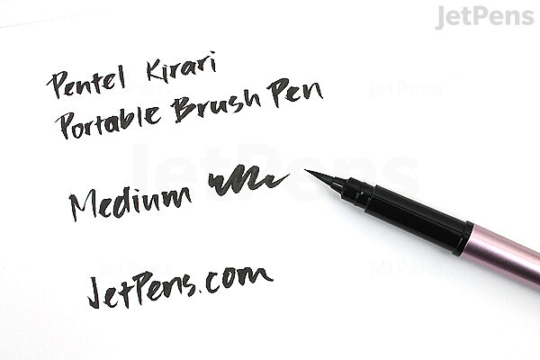 Pentel Kirari Pocket Brush Pen - Medium - Gold Body