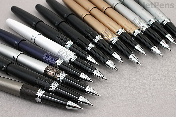 Colorful Dot Stripe Set 3 Refillable Ballpoint Pens Metal Designer
