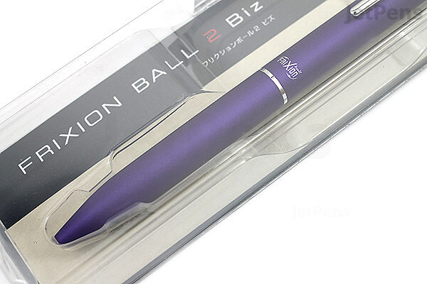 Pilot FriXion Ball 2 Biz 2 Color Gel Multi Pen - 0.38 mm - Dark Blue - PILOT LFBT-3SUF-DL