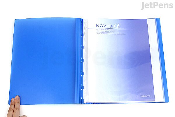 KOKUYO  Carpeta clasificadora A4-S con cierre Zip NOVITA - Azul
