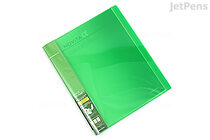 Kokuyo Novita Alpha Expandable Clear Book - A4 - Light Green - KOKUYO RA-NT24LG
