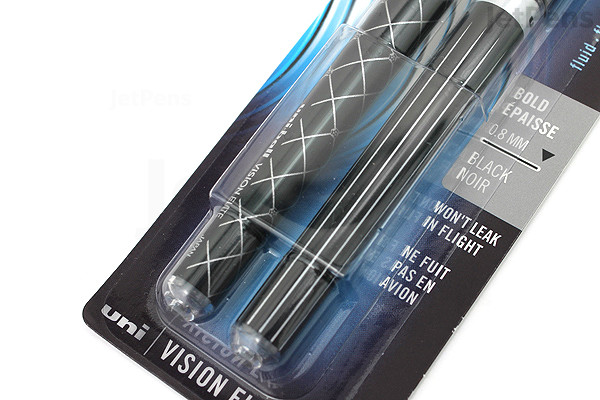 Uni-ball Vision Elite Designer Series Rollerball Pen - 0.8 mm - Pack of ...