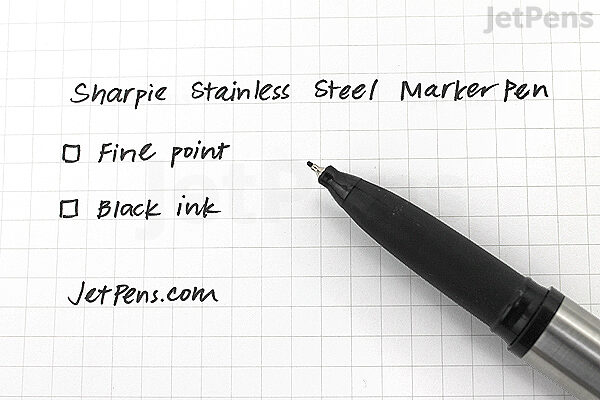 Sharpie Stainless Steel Grip Pen, Fine Point (0.4mm)