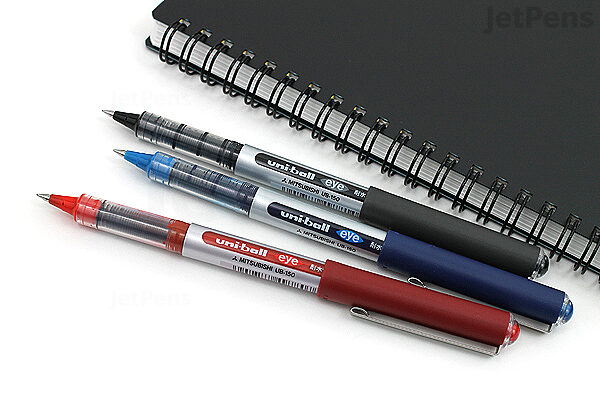 Uni-ball Eye Micro UB-150 Liquid Ink Rollerball Pen Set Mixed Pack of 3  Black, Blue, Red -  Denmark