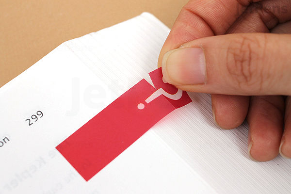 Sun-Star Piri-it Page Markers - ? (Question Mark) - Black | JetPens