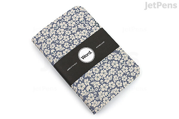 Word Notebooks - Blue Floral - 3.5