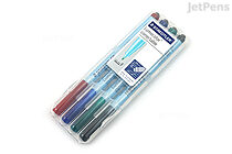 Staedtler Lumocolor Correctable Dry Erase Pen - Fine Point - 4 Color Set - STAEDTLER 305F WP4