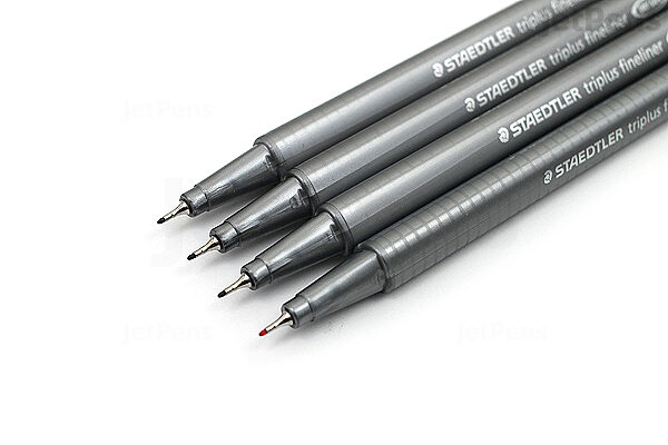 Staedtler Fineliner Gel Pens Black Color 12 Sizes Office&School
