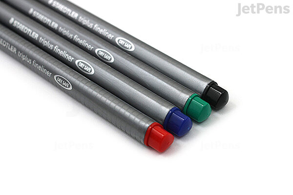 Staedtler Fine Marking Pen, 0.4mm Superfine Tip, Black, 10 Pack